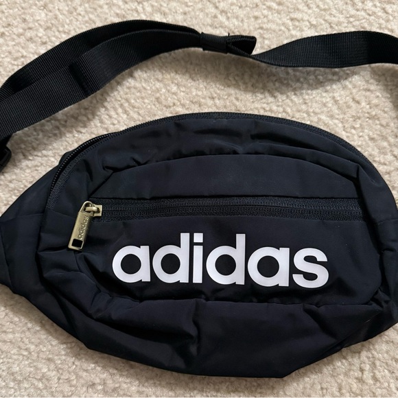 adidas Black Crossbody Bag with White Logo - Picture 3 of 7